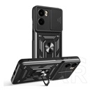 Gigapack Motorola Moto G05 (XT2523) defender szilikon telefonvédő (ütésállóság, tartógyűrű, kameravédő) fekete