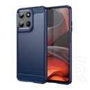 Gigapack Motorola Moto G15 (XT2521) szilikon védő (ütésállóság, légpárnás sarok, szálcsiszolt, karbon minta) sötétkék