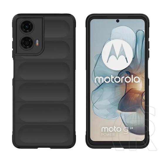 Gigapack Motorola Moto G24 Power (XT2425) szilikon telefonvédő (ütésállóság, kameravédő, 3d) fekete