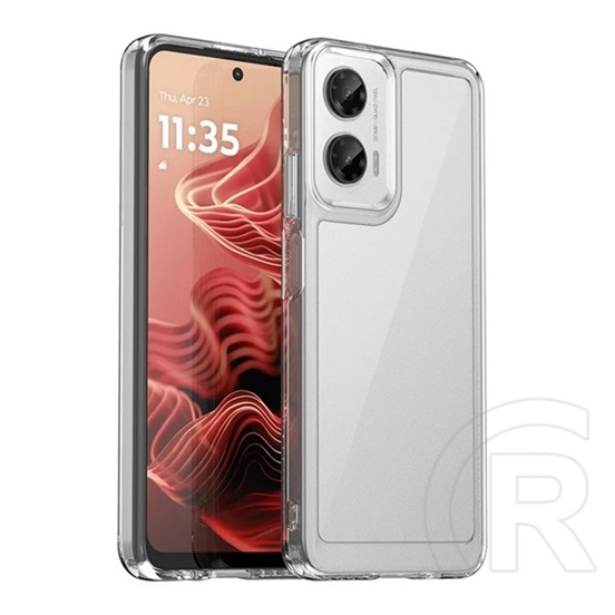 Gigapack Motorola Moto G35 szilikon telefonvédő (ütésállóság, átlátszó hátlap) átlátszó