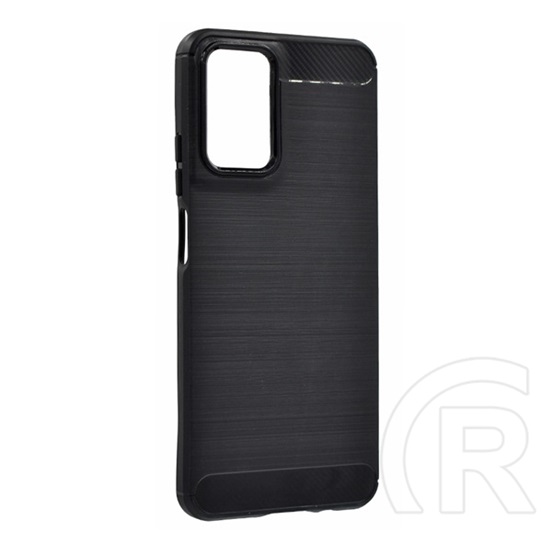 Gigapack Motorola Moto G35 szilikon telefonvédő (ütésállóság, légpárnás sarok, szálcsiszolt, karbon minta) fekete