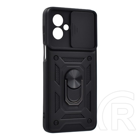 Gigapack Motorola Moto G55 5G (XT2435) defender szilikon telefonvédő (ütésállóság, tartógyűrű, kameravédő) fekete