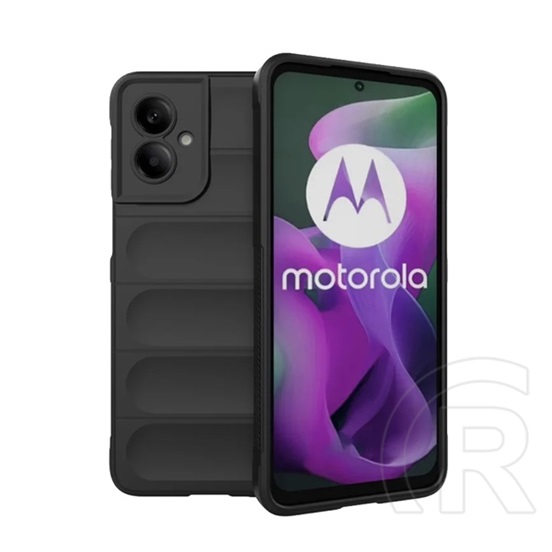 Gigapack Motorola Moto G55 5G (XT2435) szilikon telefonvédő (ütésállóság, kameravédő, 3d) fekete