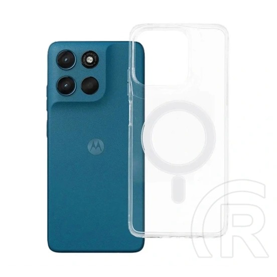 Gigapack Motorola Moto G57 Power 5G szilikon telefonvédő (ütésállóság, légpárnás sarok, mágneses) átlátszó