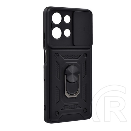 Gigapack Motorola Moto G75 5G (XT2437) defender szilikon telefonvédő (ütésállóság, tartógyűrű, kameravédő) fekete