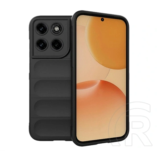 Gigapack Motorola Moto G77 5G szilikon telefonvédő (ütésállóság, kameravédő, 3d) fekete