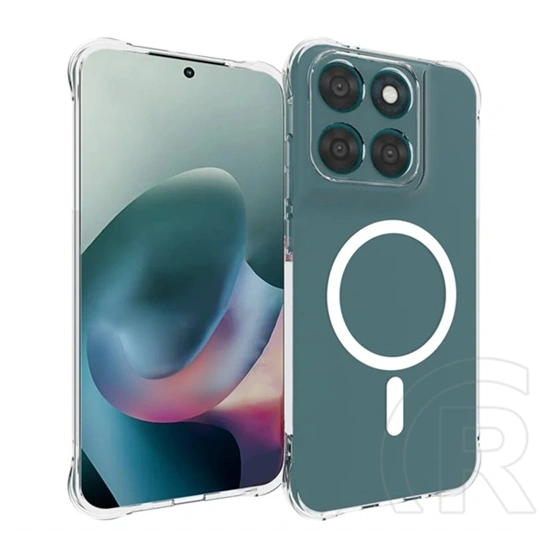 Gigapack Motorola Moto G77 5G szilikon telefonvédő (ütésállóság, légpárnás sarok, magsafe) átlátszó