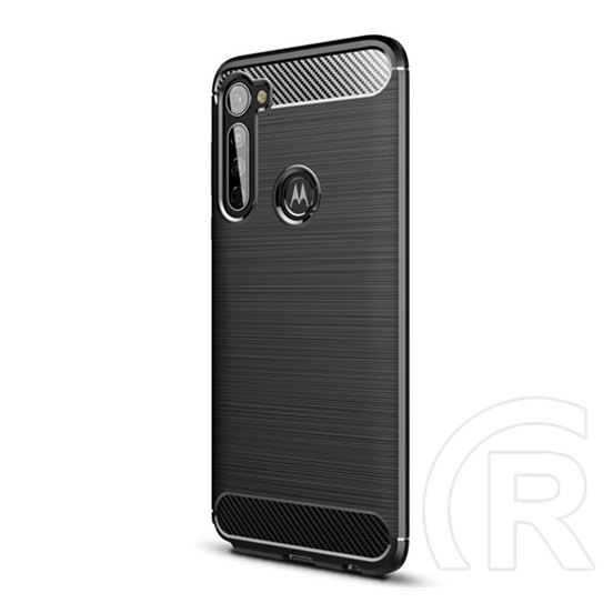 Gigapack Motorola Moto G Pro (XT2043) szilikon telefonvédő (közepesen ütésálló, szálcsiszolt, karbon minta) fekete