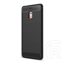Gigapack Nokia 2.1 Szilikon telefonvédő (légpárnás sarok, szálcsiszolt, karbon minta, fekete)