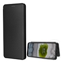 Gigapack Nokia X20 tok álló (Flip, oldalra nyíló, karbon minta) fekete