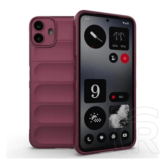 Gigapack Nothing CMF Phone 1 szilikon telefonvédő (ütésállóság, kameravédő, 3d) bordó