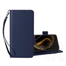 Gigapack Nothing Phone (3) tok álló, bőr hatású (flip, oldalra nyíló, asztali tartó, prémium + kézpánt) sötétkék