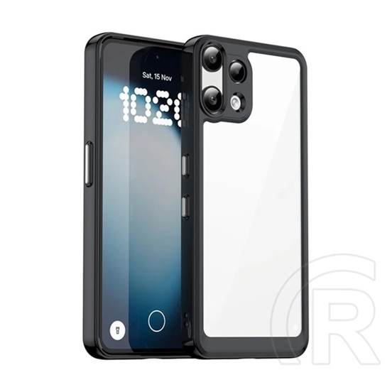 Gigapack Nothing Phone (3a) Lite szilikon telefonvédő (ütésállóság, átlátszó hátlap) fekete