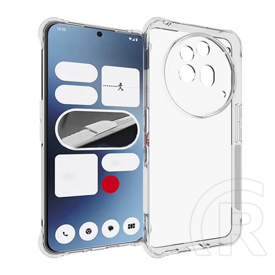 Gigapack Nothing Phone (3a) Pro szilikon telefonvédő (ütésállóság, légpárnás sarok) átlátszó