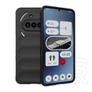 Gigapack Nothing Phone (3a) szilikon telefonvédő (ütésállóság, kameravédő, 3d) fekete