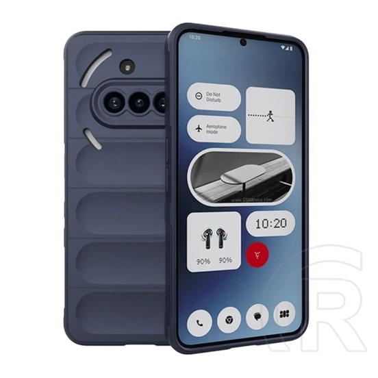 Gigapack Nothing Phone (3a) szilikon telefonvédő (ütésállóság, kameravédő, 3d) sötétkék