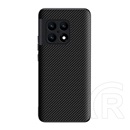 Gigapack OnePlus 10 Pro 5G szilikon telefonvédő (bőr hatású, kamera védelem, karbon minta) fekete