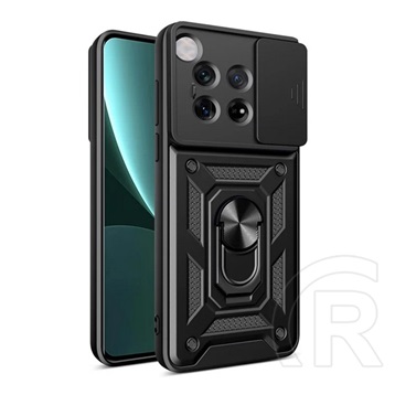 Gigapack OnePlus 12 defender szilikon telefonvédő (ütésállóság, tartógyűrű, kameravédő) fekete
