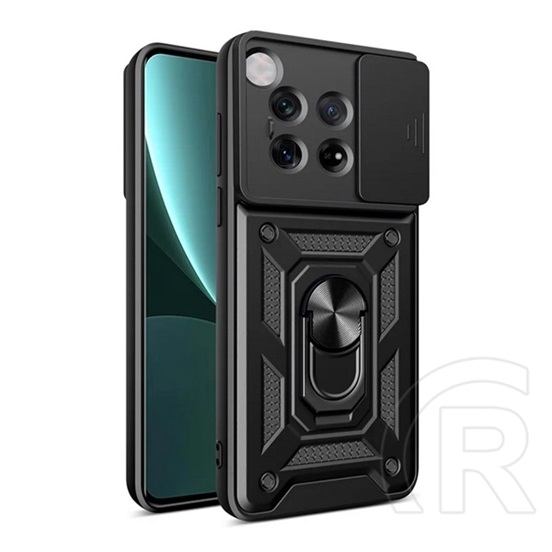 Gigapack OnePlus 12 defender szilikon telefonvédő (ütésállóság, tartógyűrű, kameravédő) fekete