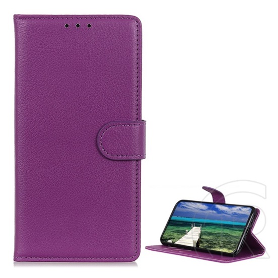 Gigapack OnePlus Nord 2 tok álló (Flip, oldalra nyíló, prémium) lila