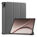 Gigapack OnePlus Pad 4 tok álló, bőr hatású (aktív flip, oldalra nyíló, trifold, asztali tartó) sötétszürke