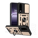 Gigapack Oneplus Nord 5 defender szilikon telefonvédő (ütésállóság, tartógyűrű, kameravédő) arany