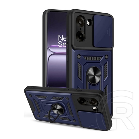 Gigapack Oneplus Nord CE5 defender szilikon telefonvédő (ütésállóság, tartógyűrű, kameravédő) sötétkék