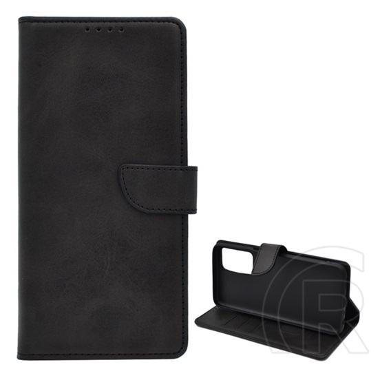 Gigapack Oppo A54s tok álló, bőr hatású (flip, asztali tartó funkció, prémium) fekete