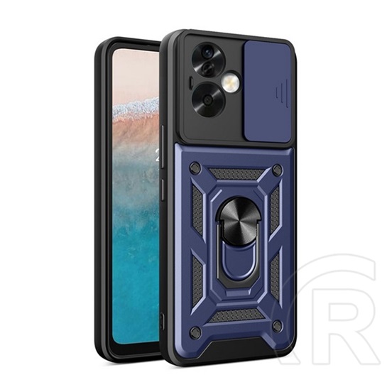 Gigapack Oppo A79 5G defender műanyag telefonvédő (ütésállóság, szilikon belső, tartógyűrű, kameravédő) sötétkék