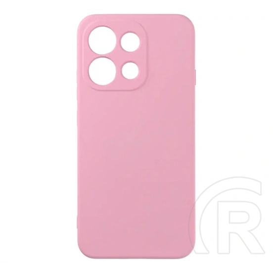 Gigapack Oppo Reno16 F szilikon telefonvédő (matt, mikrofiber plüss karcolásmentesítő belső, prémium) rózsaszín