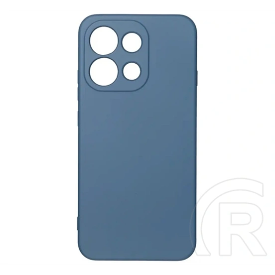 Gigapack Oppo Reno16 F szilikon telefonvédő (matt, mikrofiber plüss karcolásmentesítő belső, prémium) sötétkék