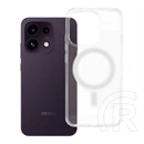 Gigapack Oppo Reno16 F szilikon telefonvédő (ütésállóság, légpárnás sarok, magsafe) átlátszó
