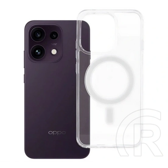 Gigapack Oppo Reno16 F szilikon telefonvédő (ütésállóság, légpárnás sarok, magsafe) átlátszó