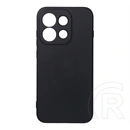Gigapack Oppo Reno16 Pro szilikon telefonvédő (matt, mikrofiber plüss karcolásmentesítő belső, prémium) fekete