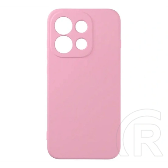 Gigapack Oppo Reno16 Pro szilikon telefonvédő (matt, mikrofiber plüss karcolásmentesítő belső, prémium) rózsaszín