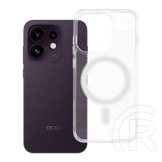 Gigapack Oppo Reno16 Pro szilikon telefonvédő (ütésállóság, légpárnás sarok, magsafe) átlátszó