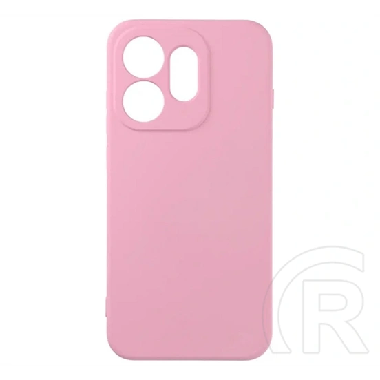 Gigapack Oppo Reno16 szilikon telefonvédő (matt, mikrofiber plüss karcolásmentesítő belső, prémium) rózsaszín