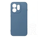 Gigapack Oppo Reno16 szilikon telefonvédő (matt, mikrofiber plüss karcolásmentesítő belső, prémium) sötétkék