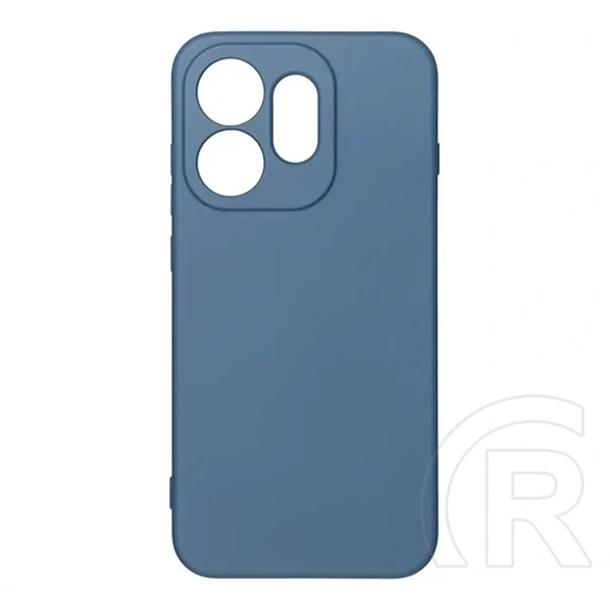 Gigapack Oppo Reno16 szilikon telefonvédő (matt, mikrofiber plüss karcolásmentesítő belső, prémium) sötétkék