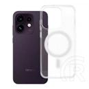 Gigapack Oppo Reno16 szilikon telefonvédő (ütésállóság, légpárnás sarok, magsafe) átlátszó