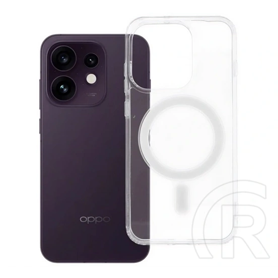 Gigapack Oppo Reno16 szilikon telefonvédő (ütésállóság, légpárnás sarok, magsafe) átlátszó