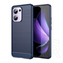 Gigapack Oppo Reno 13 F 5G szilikon telefonvédő (ütésállóság, légpárnás sarok, szálcsiszolt, karbon minta) sötétkék