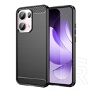 Gigapack Oppo Reno 13 Pro szilikon telefonvédő (ütésállóság, légpárnás sarok, szálcsiszolt, karbon minta) fekete