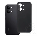 Gigapack Poco X8 Pro Max szilikon telefonvédő (matt, mikrofiber plüss karcolásmentesítő belső, prémium) fekete