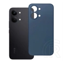 Gigapack Poco X8 Pro Max szilikon telefonvédő (matt, mikrofiber plüss karcolásmentesítő belső, prémium) sötétkék