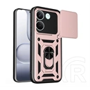 Gigapack Poco X8 Pro defender szilikon telefonvédő (ütésállóság, tartógyűrű, kameravédő) rozéarany
