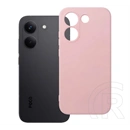 Gigapack Poco X8 Pro szilikon telefonvédő (matt, mikrofiber plüss karcolásmentesítő belső, prémium) rózsaszín