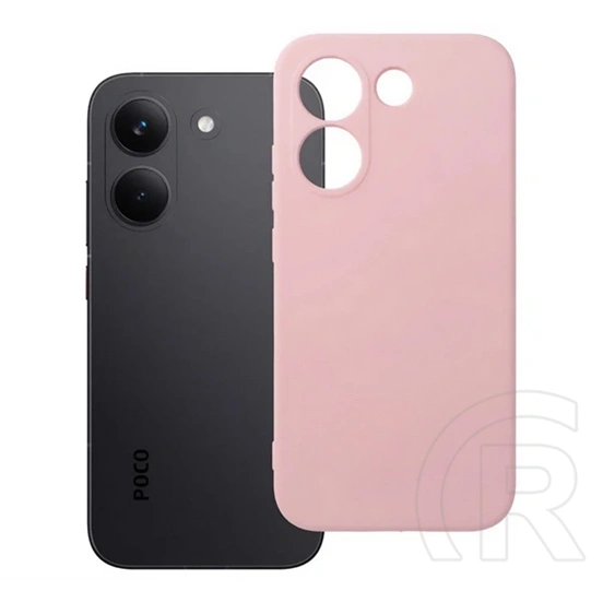 Gigapack Poco X8 Pro szilikon telefonvédő (matt, mikrofiber plüss karcolásmentesítő belső, prémium) rózsaszín