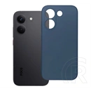 Gigapack Poco X8 Pro szilikon telefonvédő (matt, mikrofiber plüss karcolásmentesítő belső, prémium) sötétkék