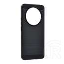Gigapack Realme 12 Plus szilikon telefonvédő (ütésállóság, légpárnás sarok, szálcsiszolt, karbon minta) fekete